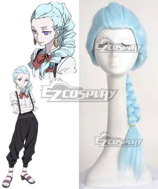 Death Billiards Nona Blue Cosplay Wig