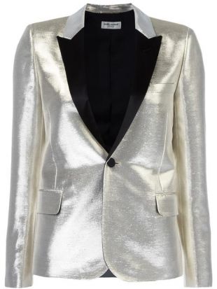 SAINT LAURENT  veste de tuxedo satinée