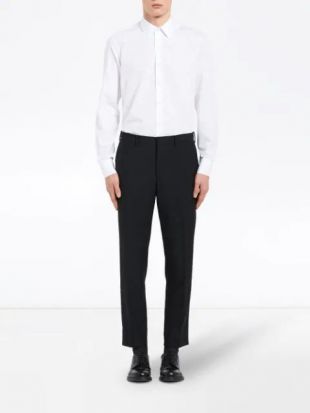 Chemise Classique En Popeline   Prada