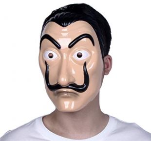 Masque Dali Salvador Dali Réaliste Visage Mask Latex Plastique Masque La CASA De Papel