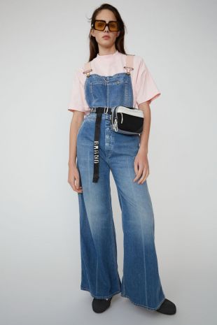 Acne Studios Carpenter Overalls In Indigo worn by Beverly Hills