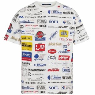 Louis Vuitton Tee shirt à imprimé logos