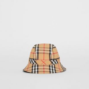 Burberry Bob en coton à motif Vintage check (Jaune Antique)