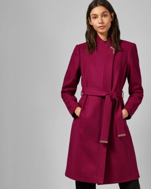 Ted Baker - Kikiie Cashmere blend Wrap Front Coat