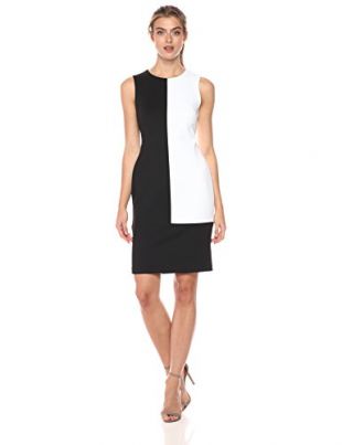 Calvin Klein - Calvin Klein Women's Sleeveless Color-Block Dress