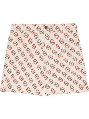Short à Motif Monogrammé