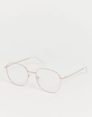 Jezabell round clear lens glasses