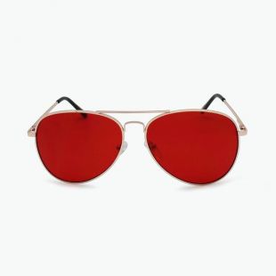 Rétro couleur ton aviateur lunettes de soleil plat lentilles hommes femmes Tear Drop lunettes | Rouge bleu rose jaune