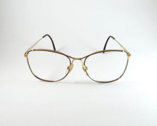 Cadres de lunettes en métal, Lozza Mod:Tiffany 70s, Lunettes Vintage Authentic, Brown/Blue Oversized Vintage Lozza Metal Frame, Christmas Gift