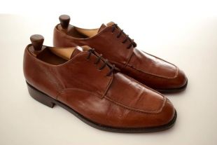 vintage Mauro Mariotti homme Derby en cuir pour homme taille EUR 43,5 UK 9 nous 10 chaussure marron chaussures