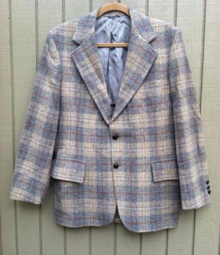 Hipster Hamburgers Wool Sport Coat / GRATUIT SHIPPING