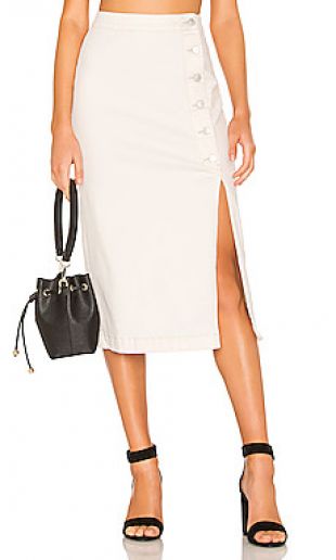 Free People JUPE MIDI JASMINE en White | REVOLVE