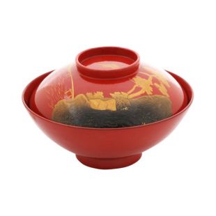 Antiques japonais laque bol période Meiji, 1867 1912