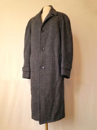 Harris Tweed laine manteau vintage des hommes vêtements courli pour Wright de St Louis