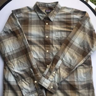 Brown Plaid Long Sleeve Shirt