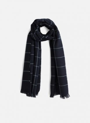 Monoprix plaid scarf 