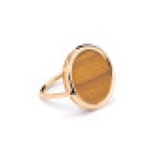 Bague Disc Œil de Tigre