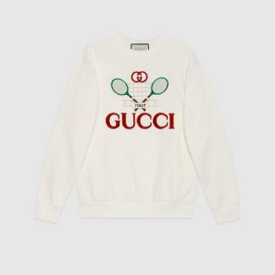 Gucci - Gucci - Sweat-shirt oversize avec Gucci Tennis