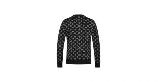 Pull col ras-du-cou à demi-Monogram