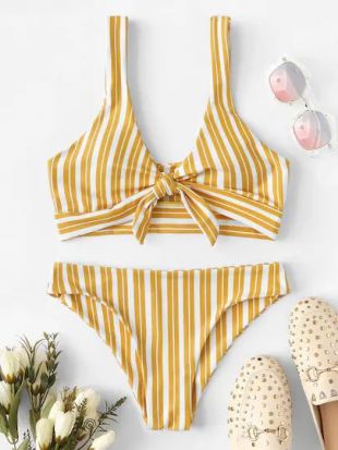 Bikini à rayures