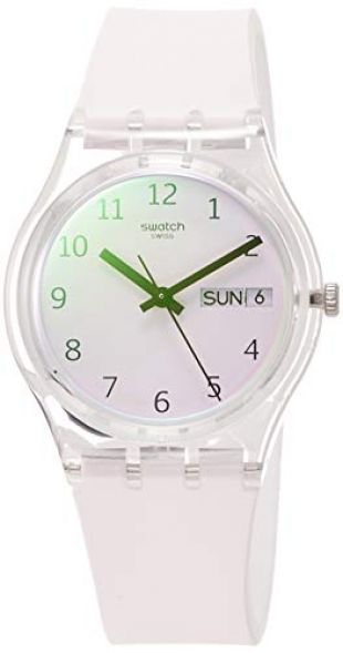 Swatch Reloj Analógico para Unisex Adultos de Cuarzo con Correa en Silicona GE714