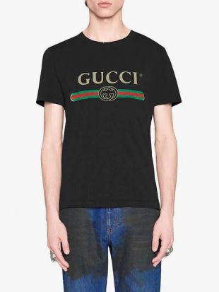 Gucci - T-shirt à Logo d'inspiration Vintage