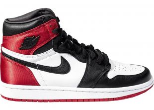Jordan 1 Retro High Satin Black Toe 