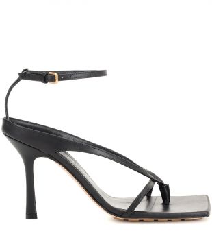 Bottega Veneta - Stretch Leather Sandals In Black