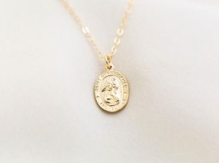 Collier en or Saint Christophe