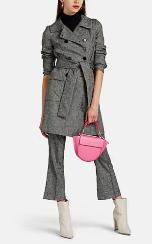 Herringbone Trench Coat
