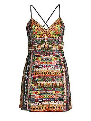 green emerald velvet dress Tayla Linen Mini Dress main image 0