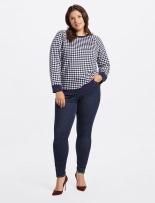 Gingham Sweatshirt