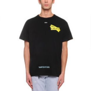 Firetape t-shirt from the S/S2018 Off-White c/o Virgil Abloh collection in black
