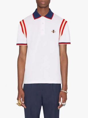 Polo à Abeille Brodée Gucci