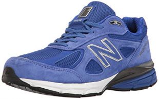 New Balance Men's 990v4 Running Shoe, UV Blue/Silver, 8 D US