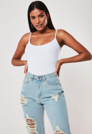 ribbed cami bodysuit