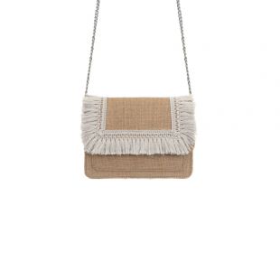 Le petit cartel - SAC XS GISELE - FRANGES CRÈMES