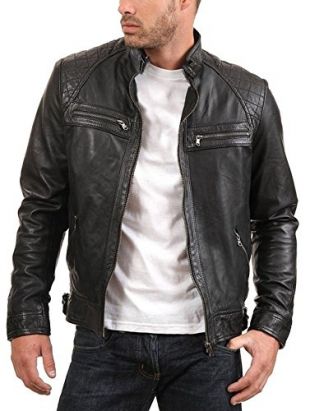 Urban Leather Factory - Urban Leather Factory Men's ENZO Black Genuine ...