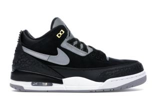 Jordan 3 Retro Tinker Black Cement Gold