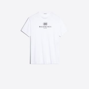Tee Shirt BB Balenciaga Mode Blanc pour Femme | Balenciaga