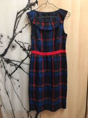 Robe carreaux Marc by Marc Jacobs  bleu rouge noir en coton taille 4