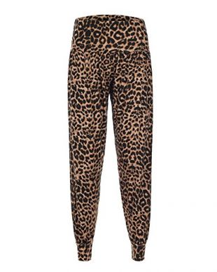 STYLE Femmes imprimés Ali Baba Harem Baggy Pantalons de Longueur complète - Marron - XXX-Large