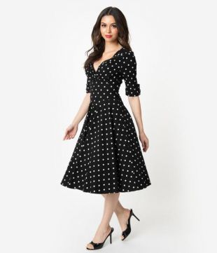 Black & White Polka Dot Delores
