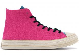 Converse Chuck Taylor All-Star 70s Hi JW Anderson Felt Fuchsia Purple Island Green