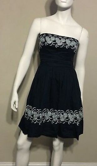 Anthropologie Girls from Savoy Bleu autour du Maypole robe taille 4  | eBay