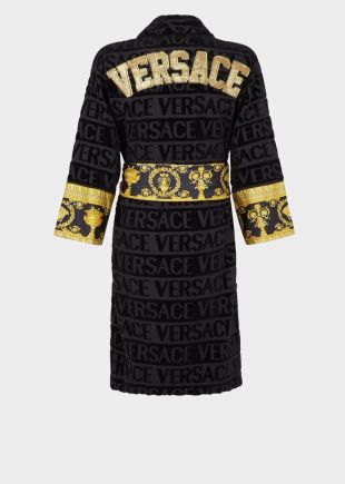 Versace Peignoir Baroque logo brodé - Home Collection | Boutique en Ligne France