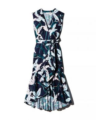 Printed Wrap Dress