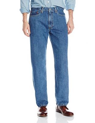 Levi's Men's 550 Relaxed Fit Jeans, Medium Stonewash, 28W x 32L