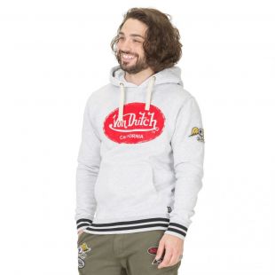 Sweat à Capuche Homme Von Dutch Aaron Gris Chiné