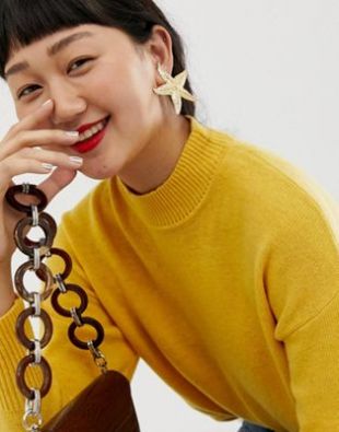 ASOS DESIGN - Boucles d'oreilles tendance motif étoile de mer - Doré | ASOS